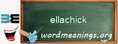 WordMeaning blackboard for ellachick